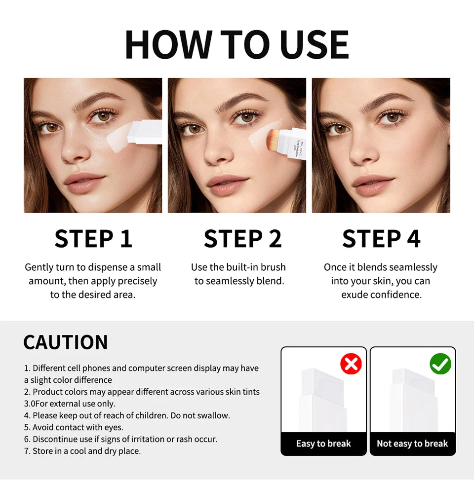 Korean Color-Changing Foundation Stick